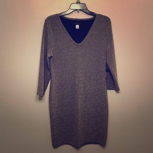 Gold Spandex Glitter Fabric Dress